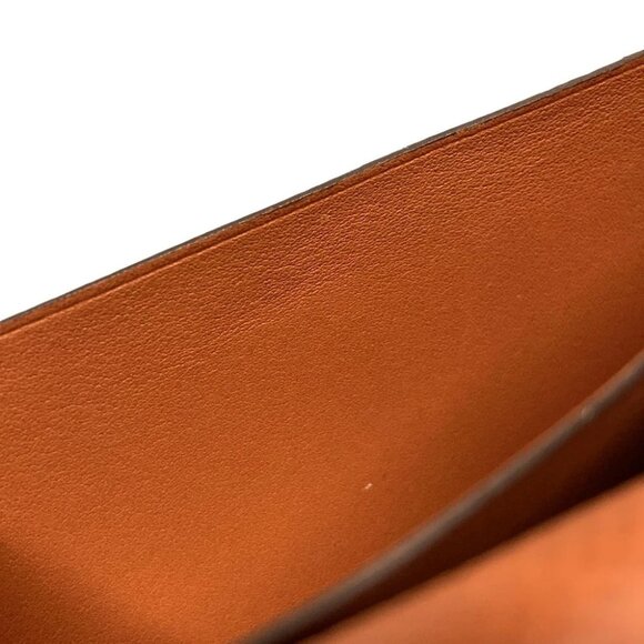 Auth HERMES Bearn Souffle Verso - Lime Terre Battue Veau Epsom Z Long Wallet - Picture 11 of 11